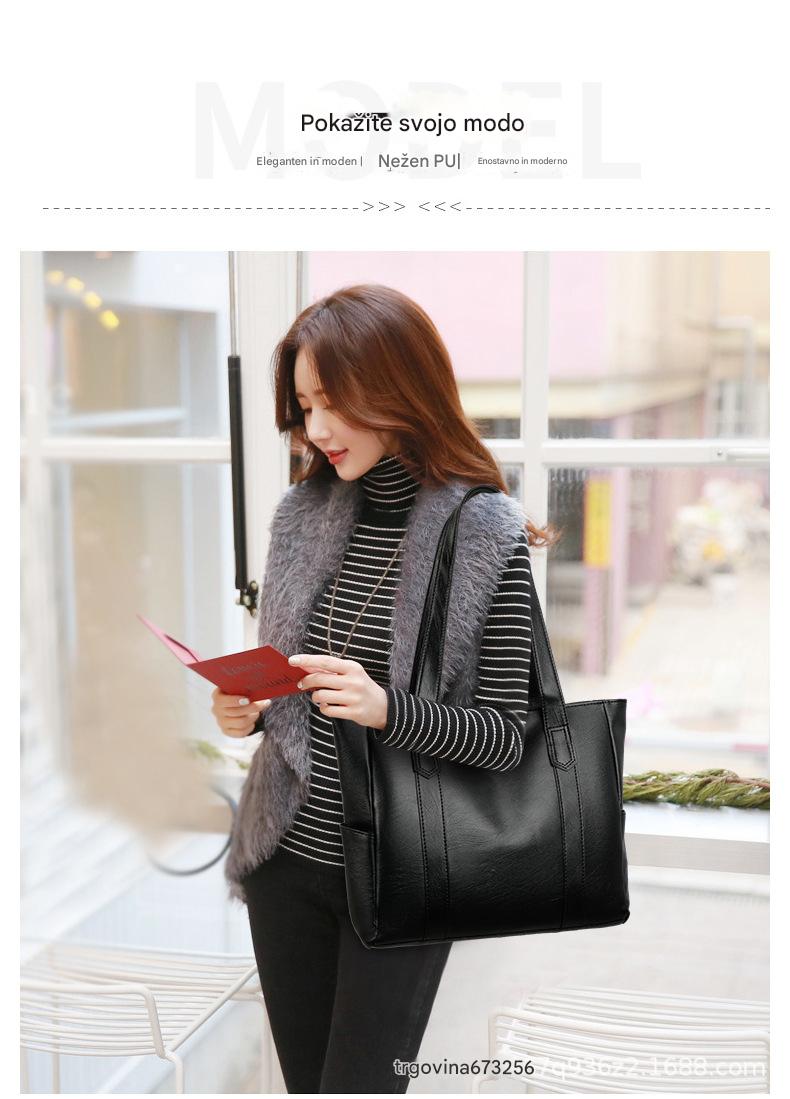 Omejena 43 % popust 👜 Nova ženska torbica iz mehke usnjene kože z veliko prostornino✨ Modna in vsestranska✨