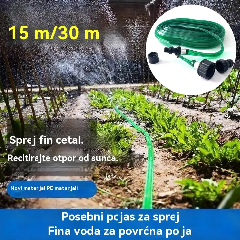 💧🔥Vrtno PVC crijevo za prskanje – Raspršivač/Crijevo za navodnjavanje i zalijevanje vrta s rashladnim sustavom trampolina