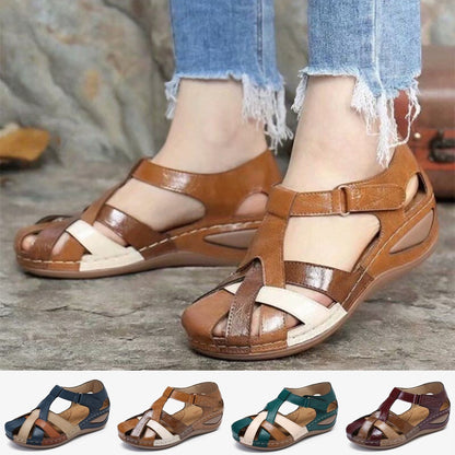 🩰【35-43】Wygodne damskie sandały rzymskie z miękkiej skóry 3631188