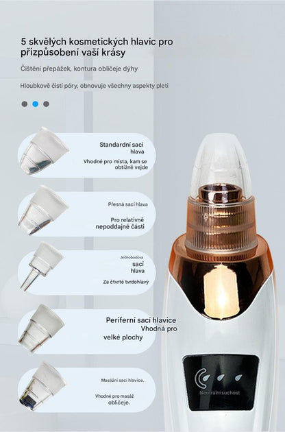 ⏳【Časově omezená nabídka: sleva 49 %】Elektrický čistič pórů s mikrobublinami, odstraňovač akné a černých teček