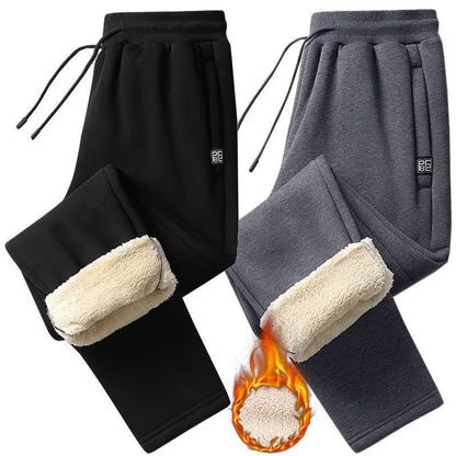 👖 【Kup 1, a 1 dostaniesz gratis】【M-5XL】 Zimowe męskie zimowe spodnie z owczej wełny 2024, zagęszczone, na co dzień, ciepłe, ciepłe spodnie dresowe--3828822