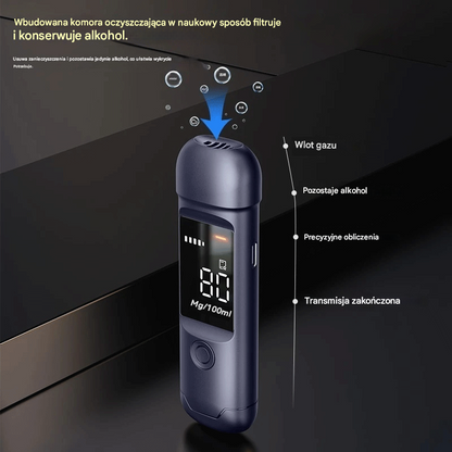 🍷 Wysokoprecyzyjny przenośny alkomat – Sprawdź poziom przed jazdą