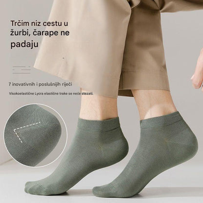 🧦【8 pari】Muške tanke, prozračne i upijajuće pamučne kratke čarape, idealne za ljeto.