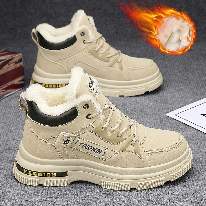 🔥🔥👞【39－44】Нови мъжки зимни дебели кадифени топли ботуши Martin за 2025 г.