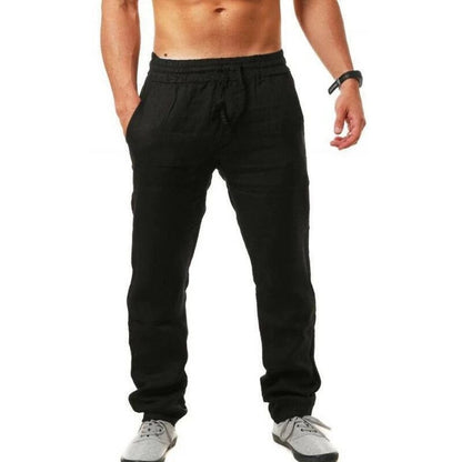 💥50% zniżki👖【S-4XL】2026 Nowe wiosenne męskie luźne, oddychające spodnie sportowe, mieszanka bawełny i lnu