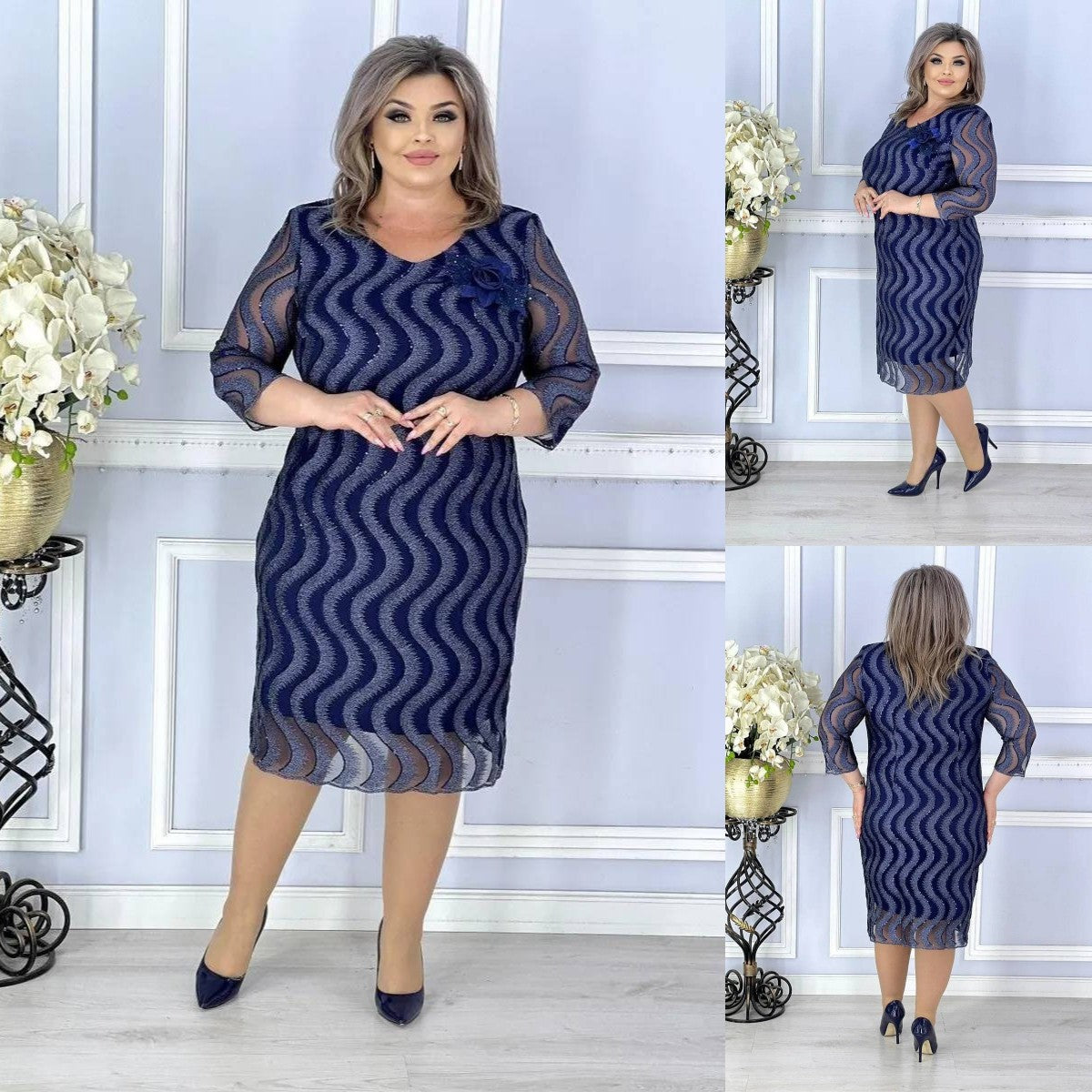 💙🌸【🏆Bestseller】Wysokiej jakości elegancka sukienka