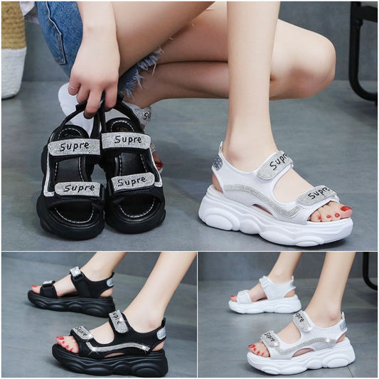 🔥【35-40】✨2024 nowe, letnie, modne sandały outdoorowe z grubą podeszwą i miękką podeszwą--3667483