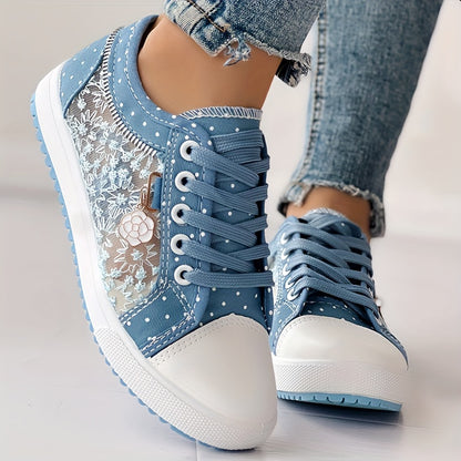 💕【35-42】2024 modne, codzienne koronkowe damskie buty, klasyczne płócienne buty 3639101