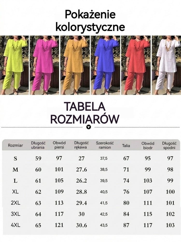 🔥🔥【40-100 kg】Nowa modna letnia sukienka jednobarwna z długimi rękawami, w etnicznym stylu, z charakterem, idealna na podróże i do pracy