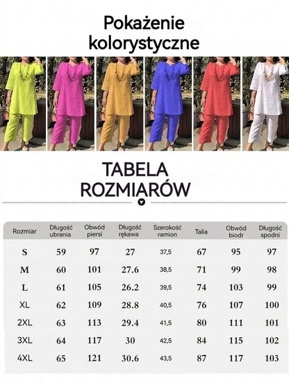 Nowa modna letnia sukienka jednobarwna z długimi rękawami, w etnicznym stylu, z charakterem, idealna na podróże i do pracy