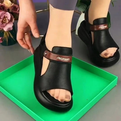 ✨【35-40】Rzymskie buty plażowe na lato 2024, uniwersalne, z grubą i miękką podeszwą 3622199