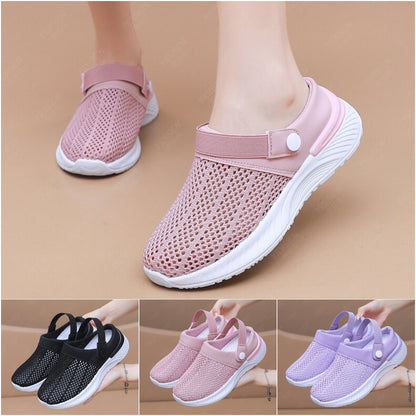 🔥【Specjalna oferta letnia】🔥【36-41】 Letnie buty Hollow Mesh Oddychające damskie modne codzienne sandały plażowe-3683667
