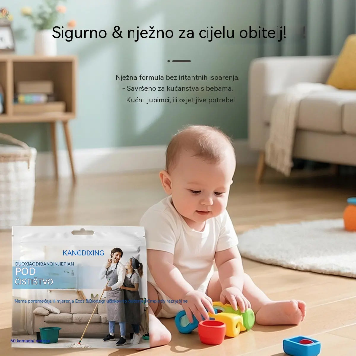 🧹✨ 【240 tableta】antibakterijske i dezodorirajuće višenamjenske tablete za čišćenje | Pogodne za parket, laminatne podove, pločice i zidove kampera