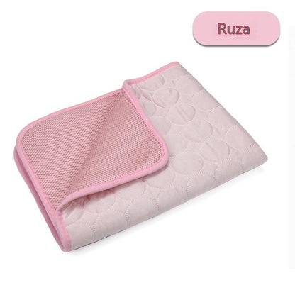 🧊⚡ ¡Rebajas de verano! Alfombrilla refrescante para mascotas (sin agua) – Tejido Oxford transpirable, apta para cualquier cama o jaula.