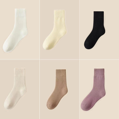 🔥【6 pari vunenih čarapa】🧦Tople vunene čarape, ekstra debele i tople, dobra elastičnost