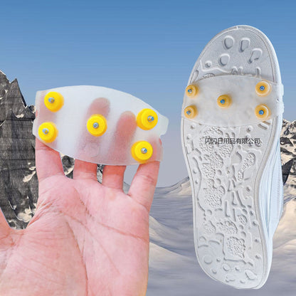 👴🚶🏔️Kupite 2, dobite 2 gratis🔥Nevidne rokavice za dereze s petimi zobmi, protizdrsne, prozorne dereze za uporabo na prostem, primerne za pohodništvo po snegu, alpinizem, plezanje in zimske ledene površine, obvezna oprema za starejše.