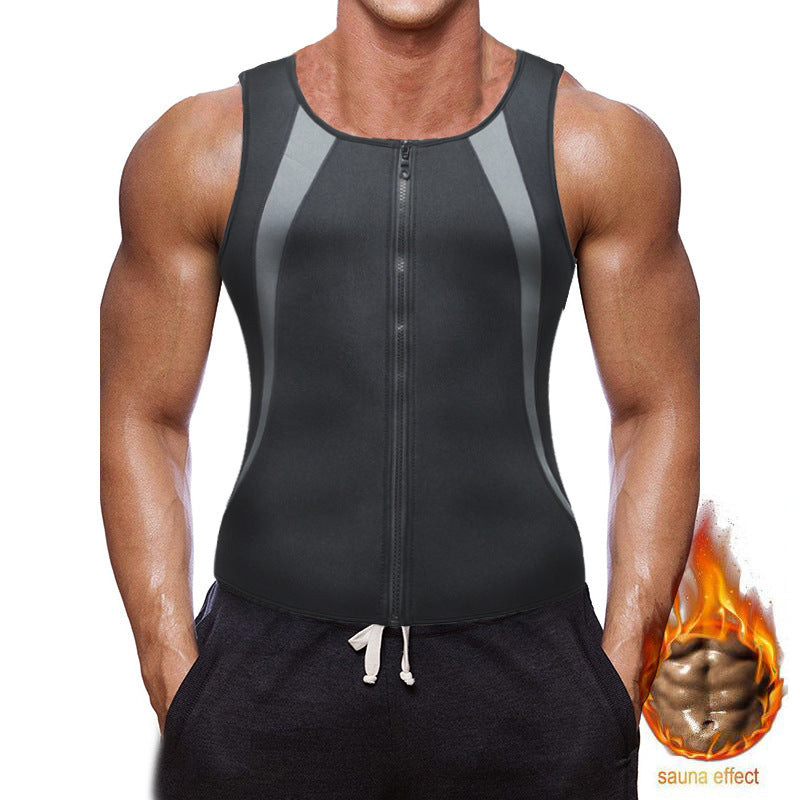 【S-4XL】💪Męska kamizelka modelująca do treningu, intensywne pocenie 🔥, szybkie spalanie tłuszczu ⚡