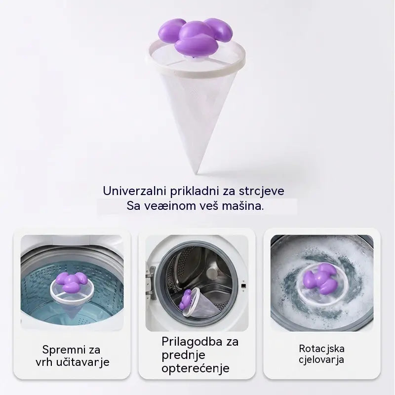 ✨ Filter s plovkom za perilicu rublja – Učinkovito filtrira dlačice, kosu i dlake kućnih ljubimaca sa svakim pranjem 🧺