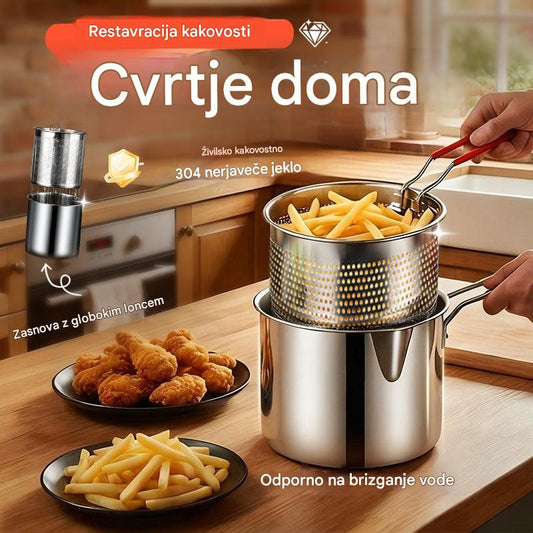 🍢🍖🍗 Patelnia ze stali nierdzewnej - nadaje się do smażenia