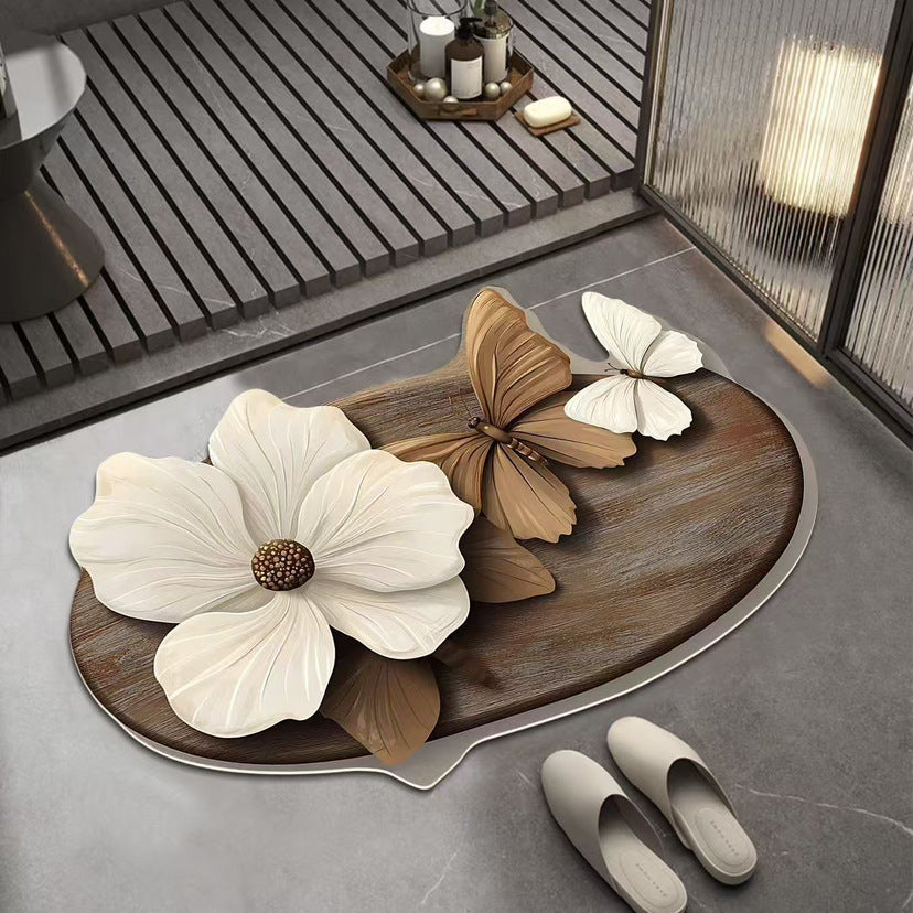 🔥【50% OFF】🔥HLUBOKÁ SLEVA💕[30*40cm+ 40*60cm]Savá protiskluzová podložka s realistickým 3D vzorem -