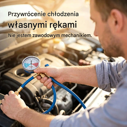 ⏳Oferta ograniczona czasowo⏰ Wąż do napełniania klimatyzacji R134a z manometrem: uniwersalne i łatwe w użyciu narzędzie do projektów DIY 🔧