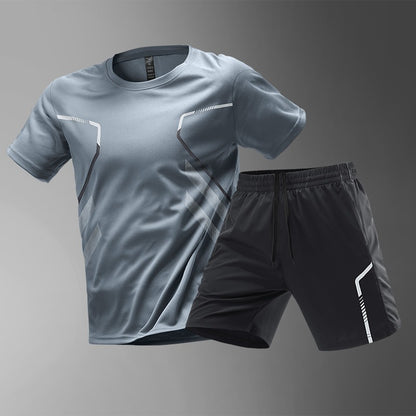 [M-5XL] Męski zestaw sportowy ice silk, szybkoschnący | świeżość i oddychalność, ulepszony komfort
