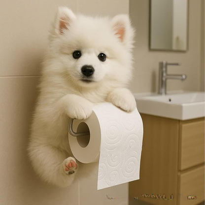 🐕【50% OFF】Držák na toaletní papír s motivem roztomilého štěňátka