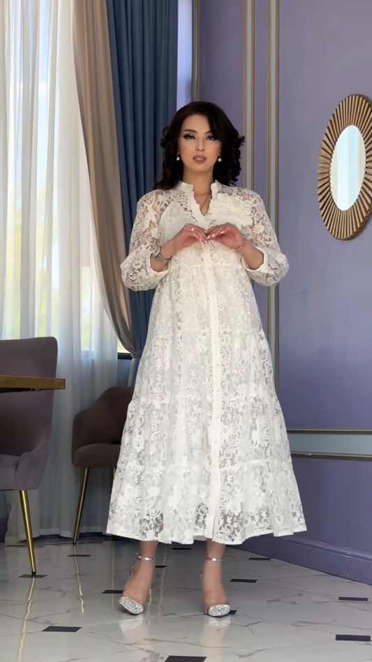 👗【S-5XL】Elegancka koronkowa sukienka 3688641