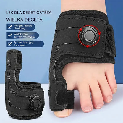🔥【2 szt.] Profesjonalny korektor palców z regulowanym pokrętłem, szyną stabilizującą i separatorem palców, łagodzący ból, rozmiar uniwersalny