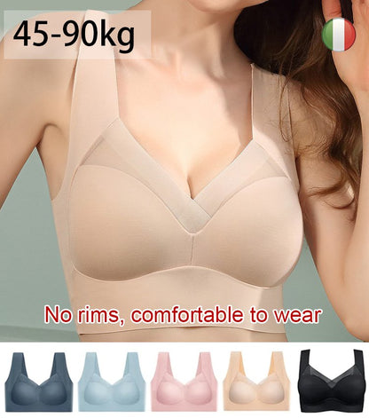 [Wyprzedaż] [L-3XL] Jednoczęściowy damski biustonosz z cienkiego lateksu, wygodny i przewiewny