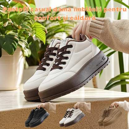 【35-40】Damskie buty casualowe z futerkiem zapewniające wygodę i ciepło