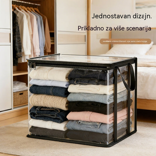 3 komada 30€--🔥Vremenski ograničena ponuda: 49% popusta 📦Velika, izdržljiva, debela, prozirna plastična vrećica za odjeću, selidbu i pohranu