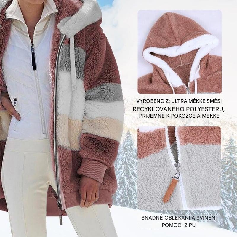 ☃️Limitovaná nabídka 35% slevy❄️【S-5XL】Nová dámská zimní bunda 2025, silná s plyšovými pruhy