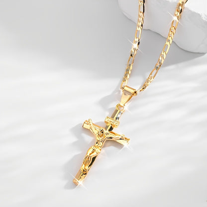 ✝️✨【Kup jeden, a drugi dostaniesz gratis】✝️Naszyjnik z krzyżem Jezusa – Ręcznie robiony, srebro próby 925