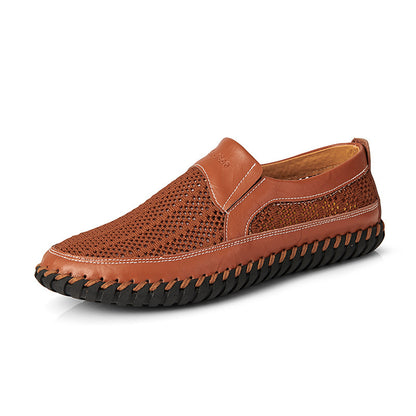 【38-48】👞Letnie nowe męskie buty z siateczki – duże rozmiary – prawdziwa skóra bydlęca ✅Odporne na pot i nieprzyjemny zapach ✅Oddychające i wygodne