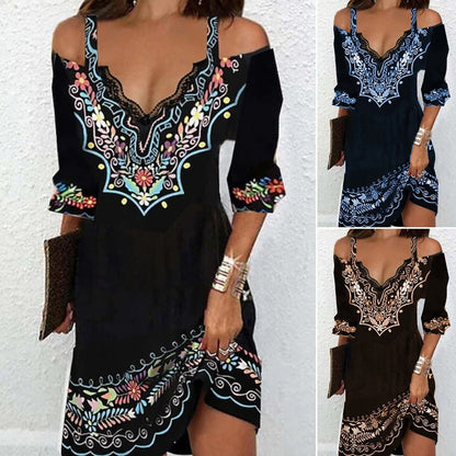 👗🌸【S-5XL】2025 Wiosna i Lato Nowa Sukienka Halter-Jedwabisty W dotyku