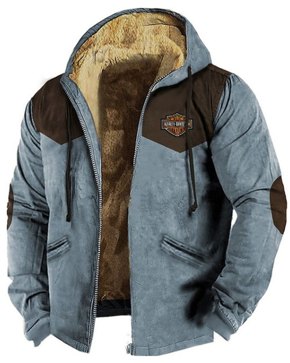 🔥💥【M-5XL】Pánská Mikina s Kapucí 2025 – Podzimní a Zimní Móda, Zpevnění, Teplá a Pohodlná do Chladu