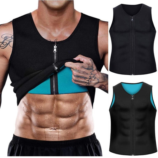 【S-4XL】💪Męska kamizelka modelująca do treningu, intensywne pocenie 🔥, szybkie spalanie tłuszczu ⚡