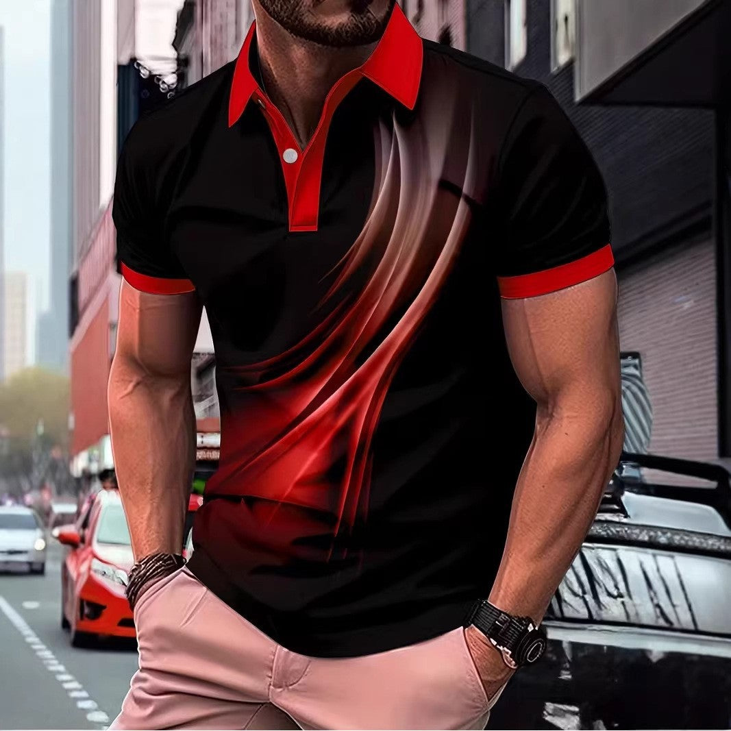👔🔥 Plaćanje pouzećem✅️【40-130kg】Nova muška ljetna polo majica s 3D prugama