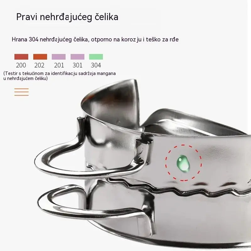 🥟Kalup za rezanje 8,5 cm + kalup za knedle 8,5 cm✨ Napravite savršeno prezentirane domaće knedle za nekoliko minuta! ✨ Nehrđajući čelik prehrambene kvalitete