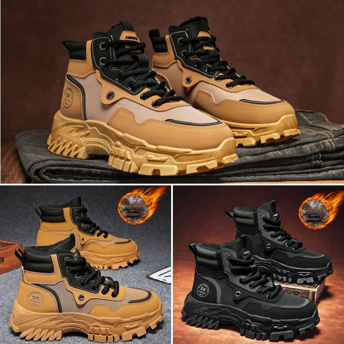 【39-44】Zimowe buty sportowe i rekreacyjne ocieplane i grubsze-3780650
