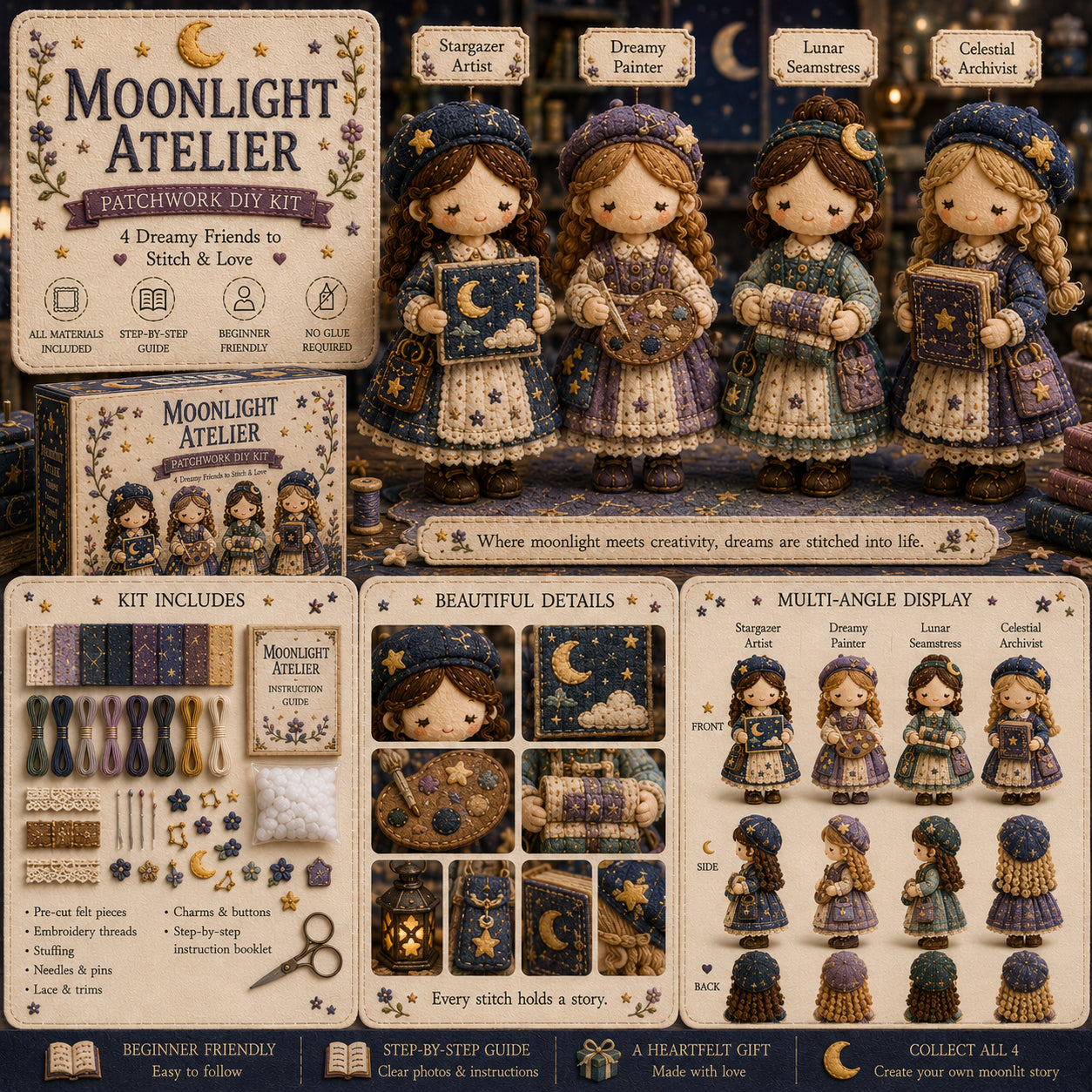 🎁Zadnji dan: Iskoristite 49% popusta! 🧵 Minijaturni komplet za patchwork iz serije Miniature World.