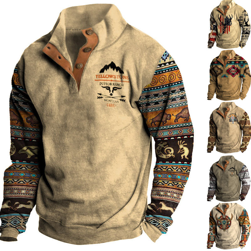【S-3XL】2024 nowa jesienna męska bluza z długim rękawem i nadrukiem 3D 3748529