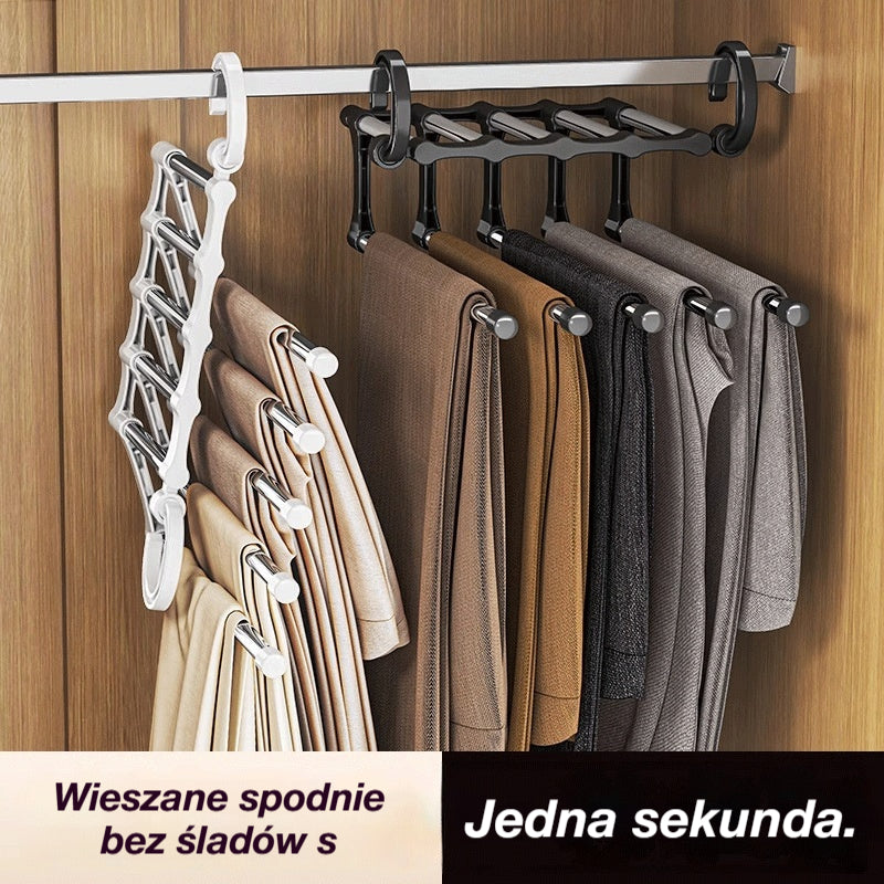 🔥 Im więcej kupujesz, tym więcej oszczędzasz 🔥 Wielofunkcyjny rozsuwany i składany wielopoziomowy wieszak na spodnie do użytku domowego