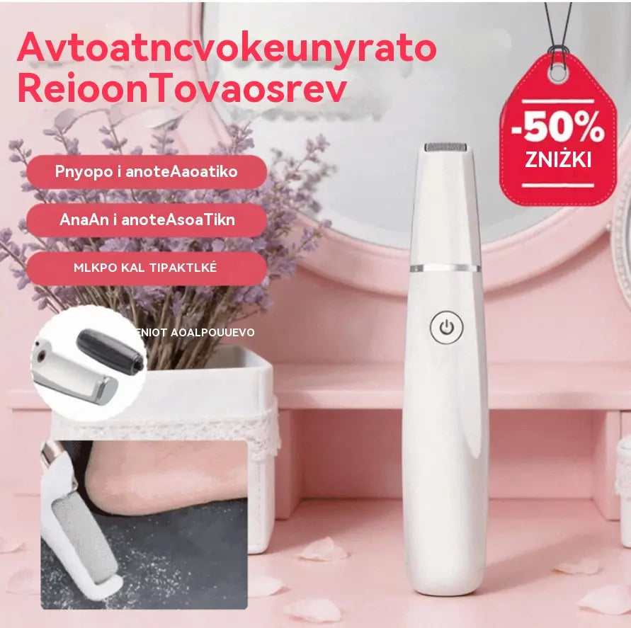 🦶🛁✨🔥50% zľava🔥 Nový elektrický masážny valček na chodidlá, odstraňuje odumretú kožu z päty, elektrický masážny valček na chodidlá, vhodný na starostlivosť o chodidlá.