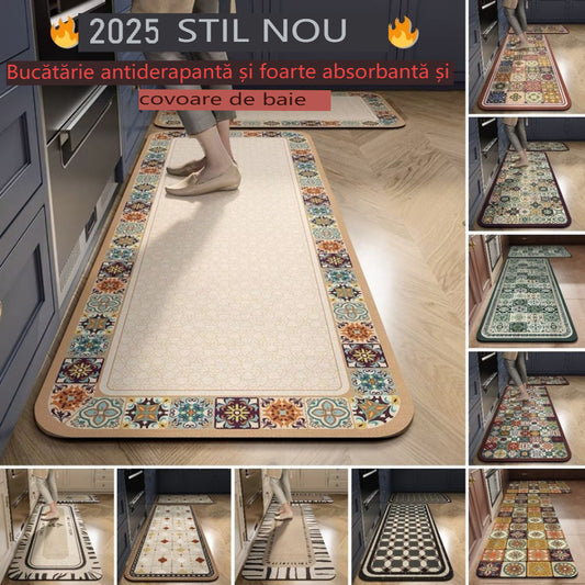 💥💥💥【40*60+40*120cm】【Tylko teraz: -50%】Maty antypoślizgowe i bardzo chłonne do kuchni i łazienki