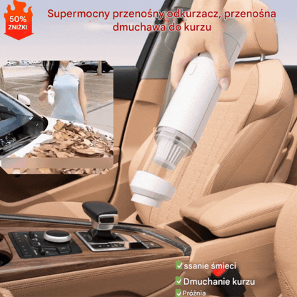 🔥【Zestaw 7 elementów】👍Supermocny ręczny odkurzacz ssący, przenośna dmuchawa do kurzu✅