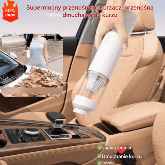 🔥【Zestaw 7 elementów】👍Supermocny ręczny odkurzacz ssący, przenośna dmuchawa do kurzu✅