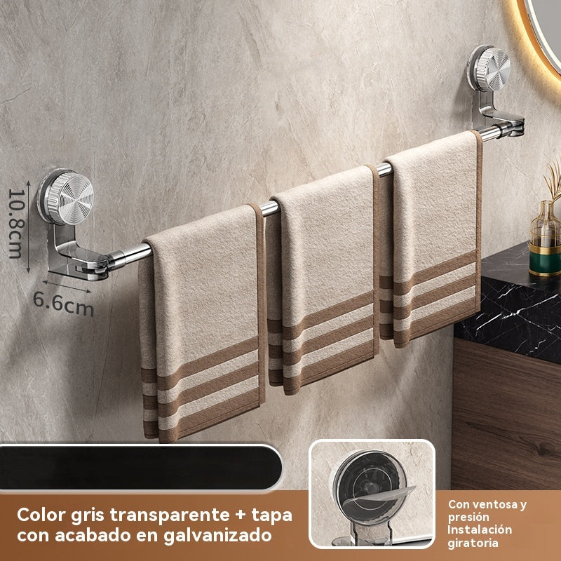 🎁【50% popust】✨🚿 Lahka zasnova brez vrtanja – Raztegljiv nosilec za brisače s priseskom