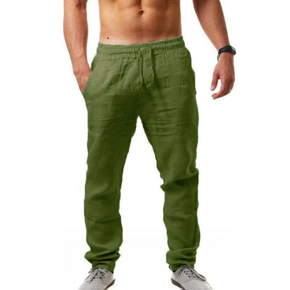 💥50% zniżki👖【S-4XL】2026 Nowe wiosenne męskie luźne, oddychające spodnie sportowe, mieszanka bawełny i lnu